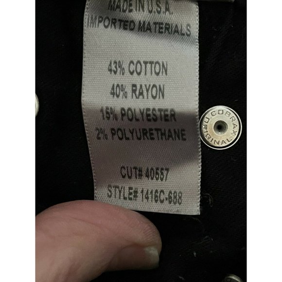 Citizens of Humanity Rocket High Rise Skinny Black Raw Hem 24 Stretch $188 - Picture 8 of 12